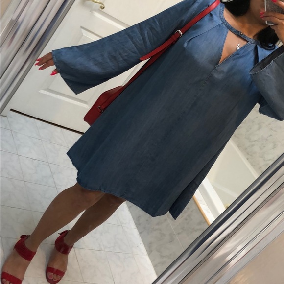 1 LEFT! 1X, 2X & 3X CHOKER DENIM DRESS! - Picture 4 of 8
